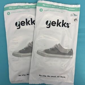 Gekks no-show socks for Women’s Sneakers and Lace-Ups, 2 pairs Large, Green